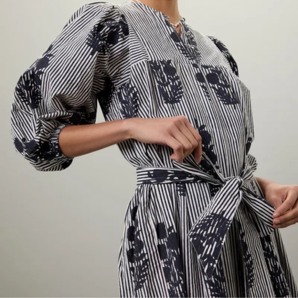 SZ Blockprints Aaron Dress Floral Boho NO BELT XS - Picture 3 of 10